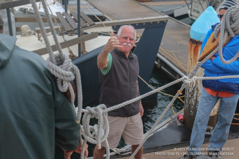 Our friend, Henry, flashing a shaka a hui hou.