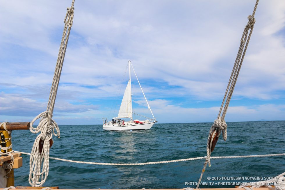 Gershon II picking up our tow line.
