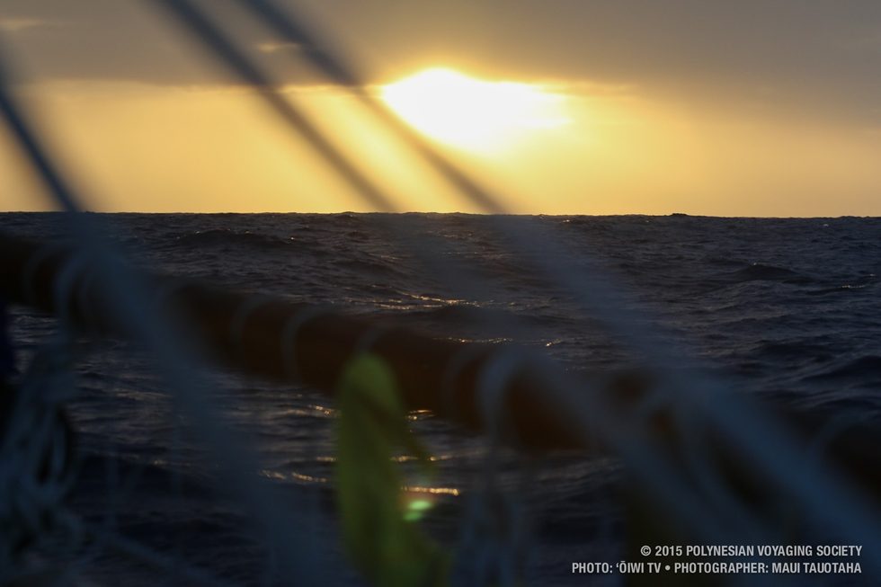 Sunset at sea.
