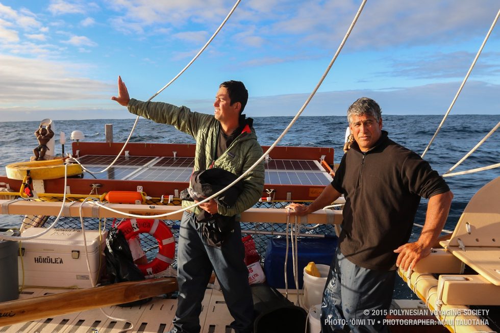 Kaleo and Captain Bruce moring navigation meeting.