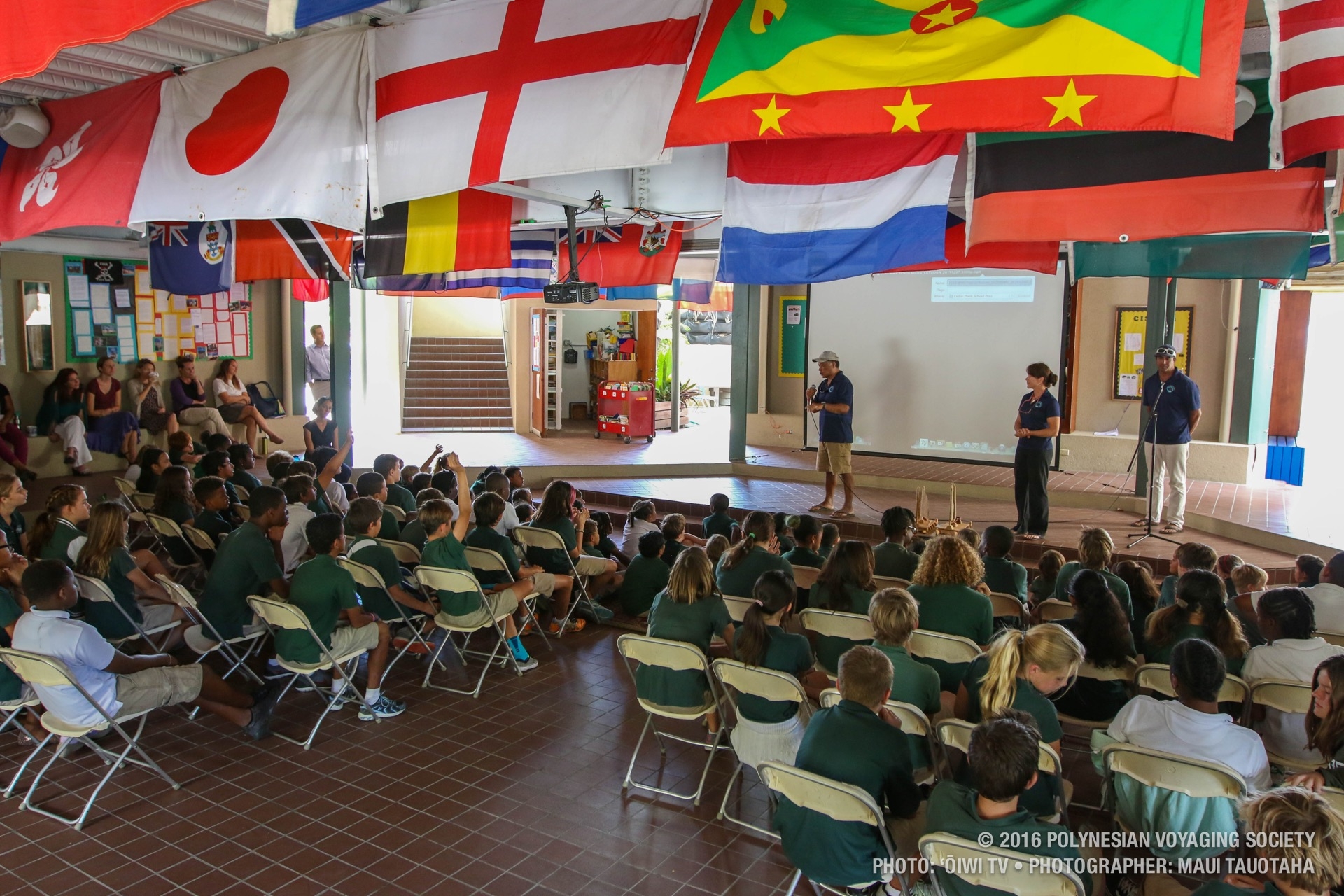 Kālepa teaching the haumana a few Hawaiian words