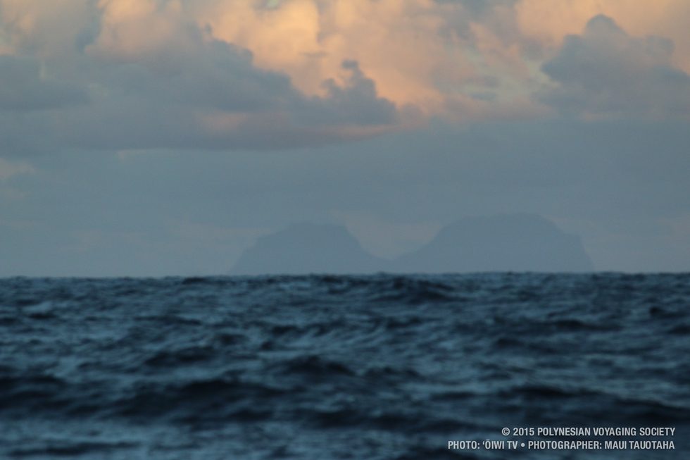 Lord Howe island at sunset.