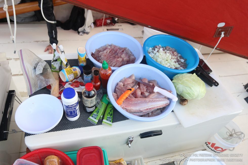 Fresh fish for dinner: sashimi, poke and fish tacos.