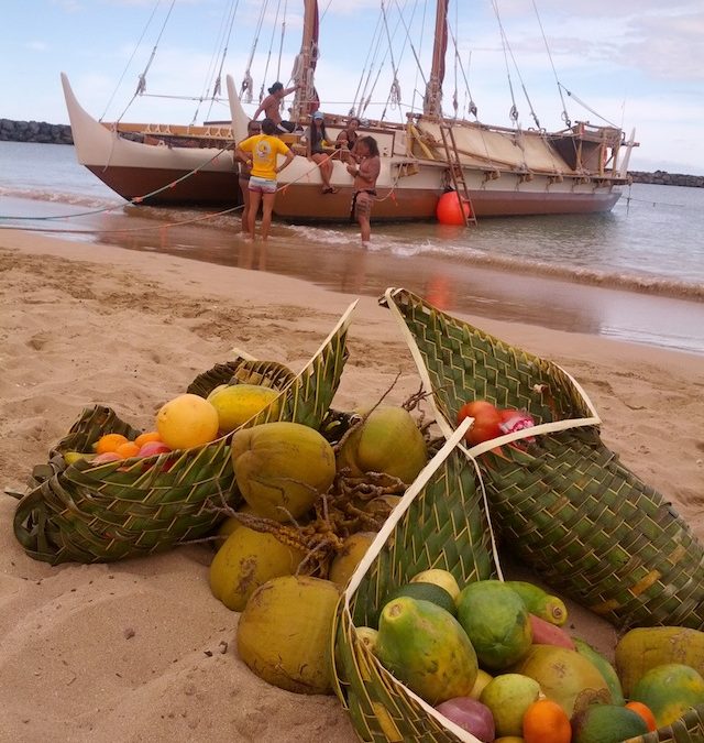 Hōkūle‘a at Pōka‘i Bay, Wai‘anae