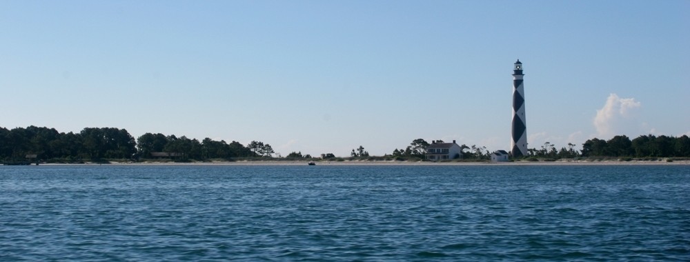 Hōkūleʻa passes near Cape Lookout National Seashore