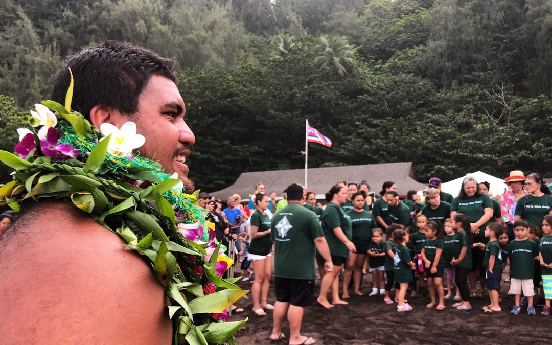 Hōkūleʻa celebrates the 9th Annual Limu Festival in Hāna as part of Mahalo, Hawaii Sail