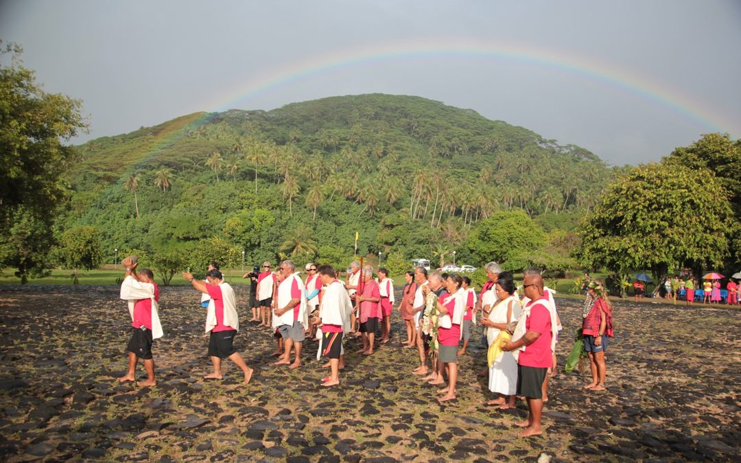 Ceremony at Taputapuatea