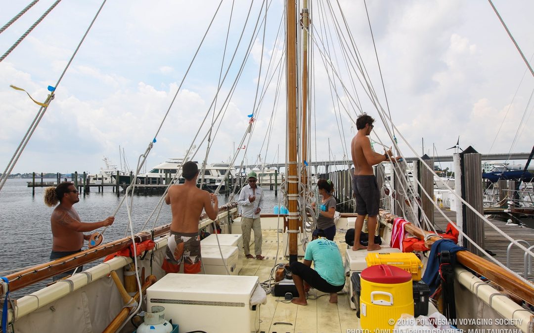 Crew Blog | Darren Kamalu: The Physics of Raising the Mast
